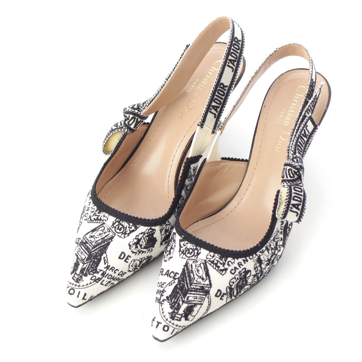 Dior J'ADIOR Slingback pumps Black x white 37.5