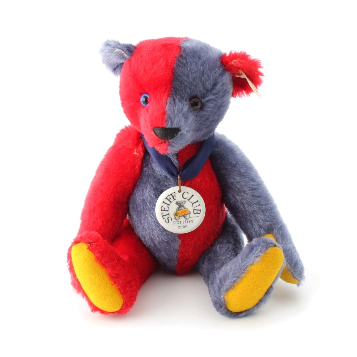 Steiff Harlekin Replica 1925 Club exclusive Toys Teddy bear plush Red blue