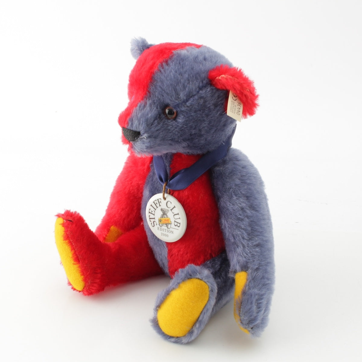 Steiff Harlekin Replica 1925 Club exclusive Toys Teddy bear plush Red blue