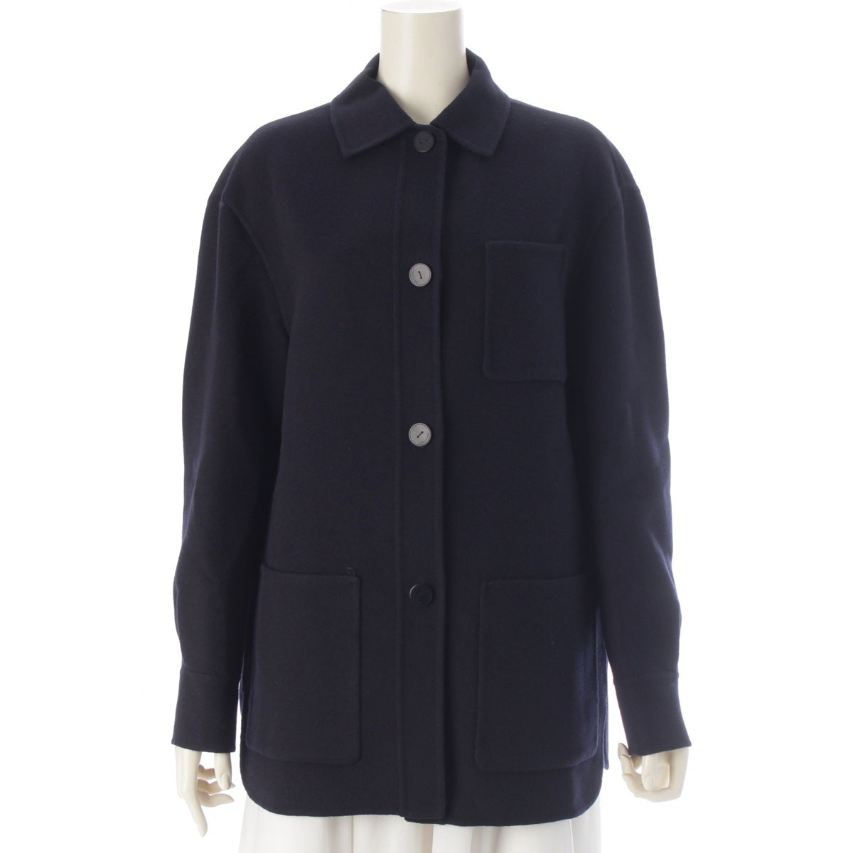 Loro Piana LARSON cashmere Double-faced casual coveralls tailored jacket FAM1937 Navy 40