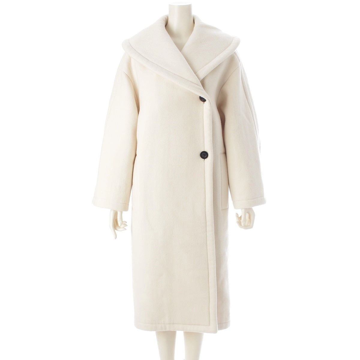 THE ROW REGINO COAT Virgin wool long coat outer 10513 W4238 off white 0