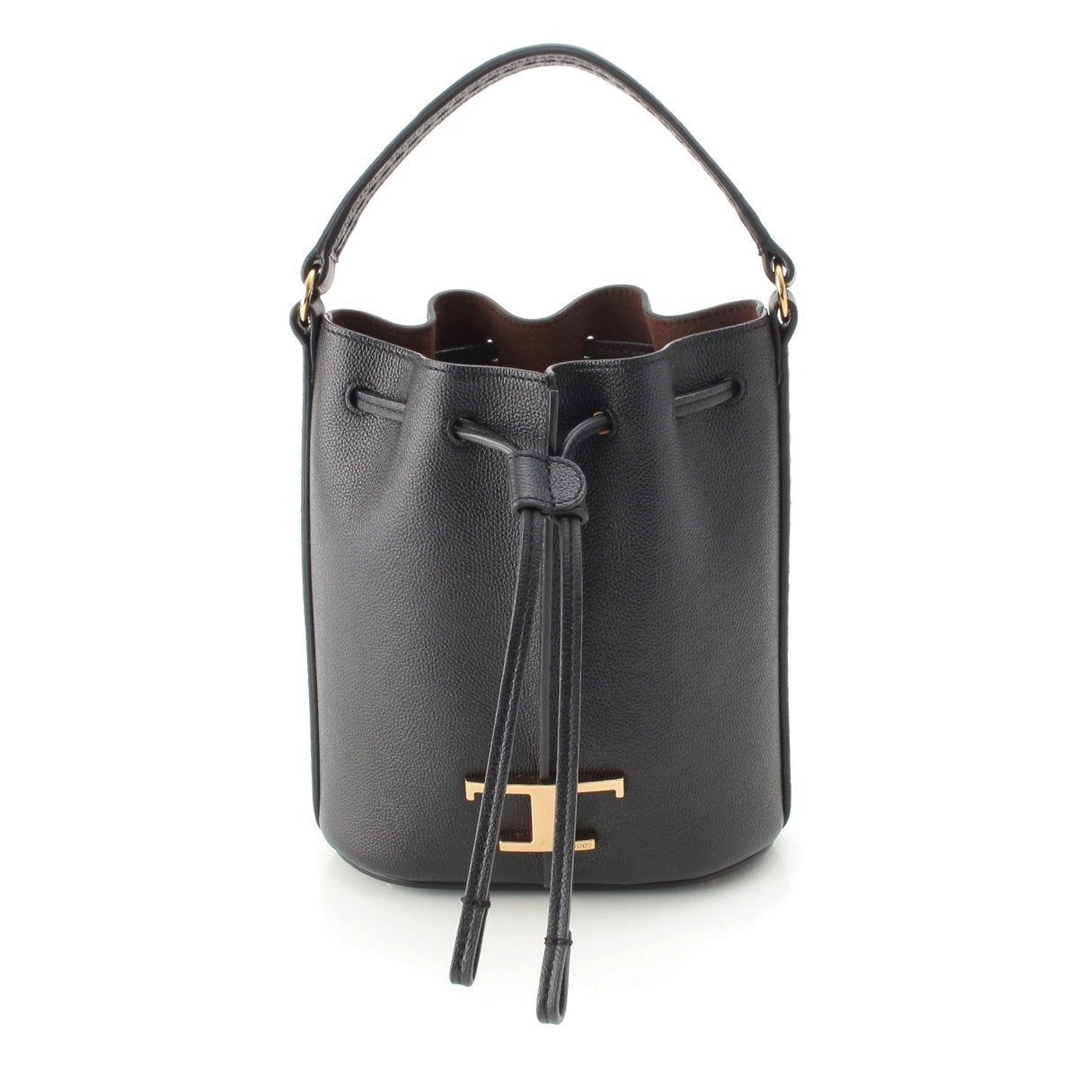 TOD’S T-Timeless Bucket leather 2WAY Shoulder Handbag XBWTSAQ0000 black