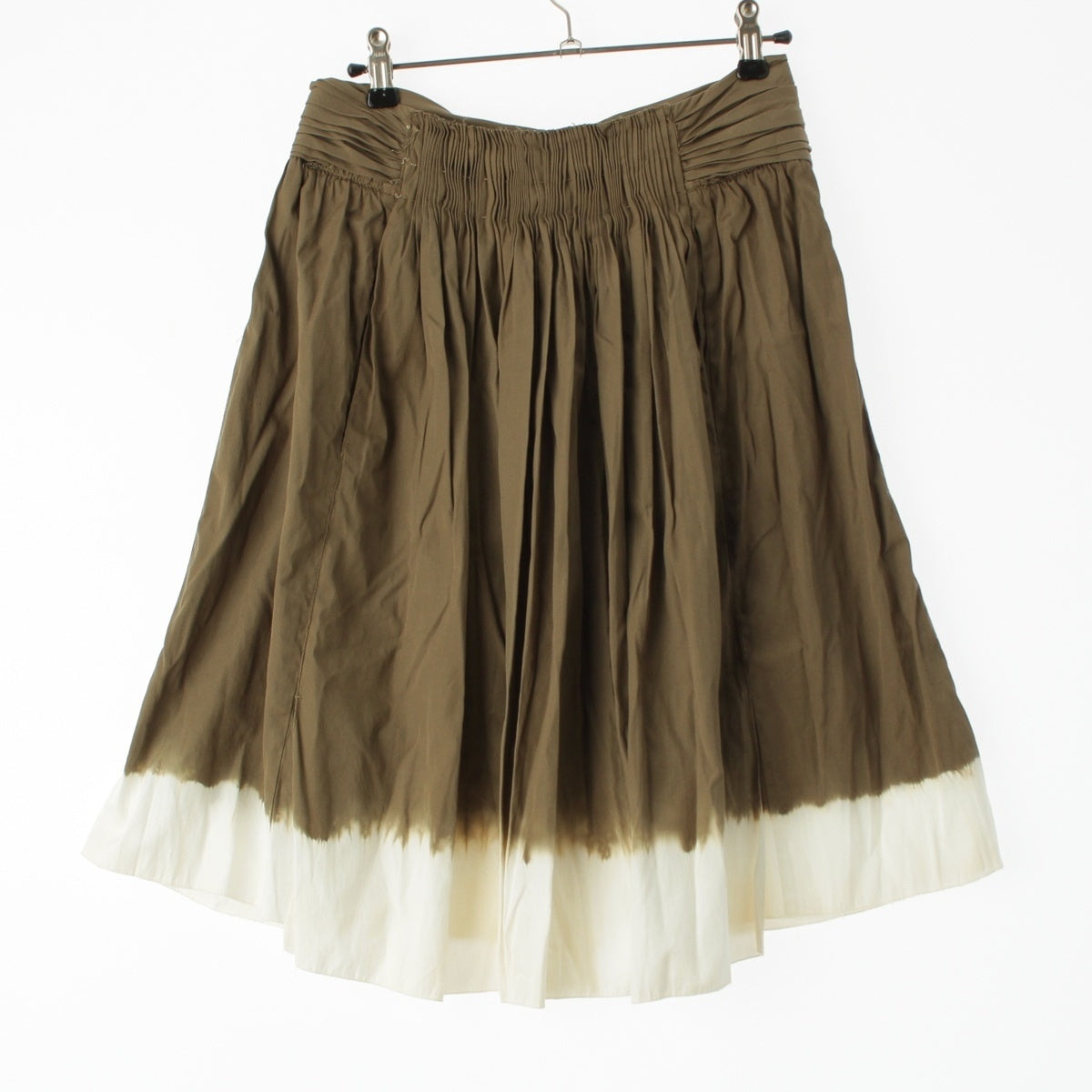 PRADA cotton Gathered design tie-dye skirt Flared Bottoms By color 38