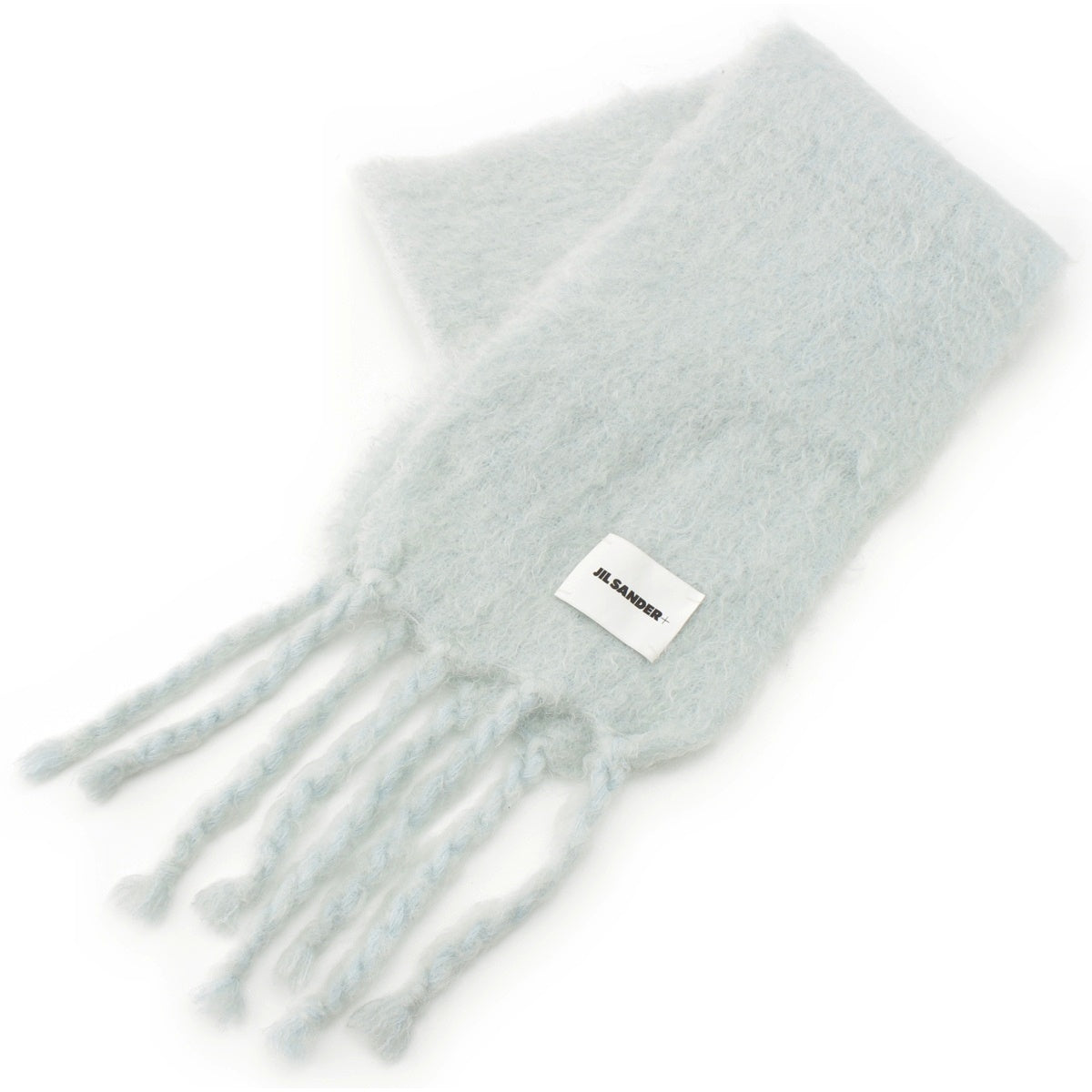 JIL SANDER Jil Sander+ mohair logo Scarf J40TE0132 blue