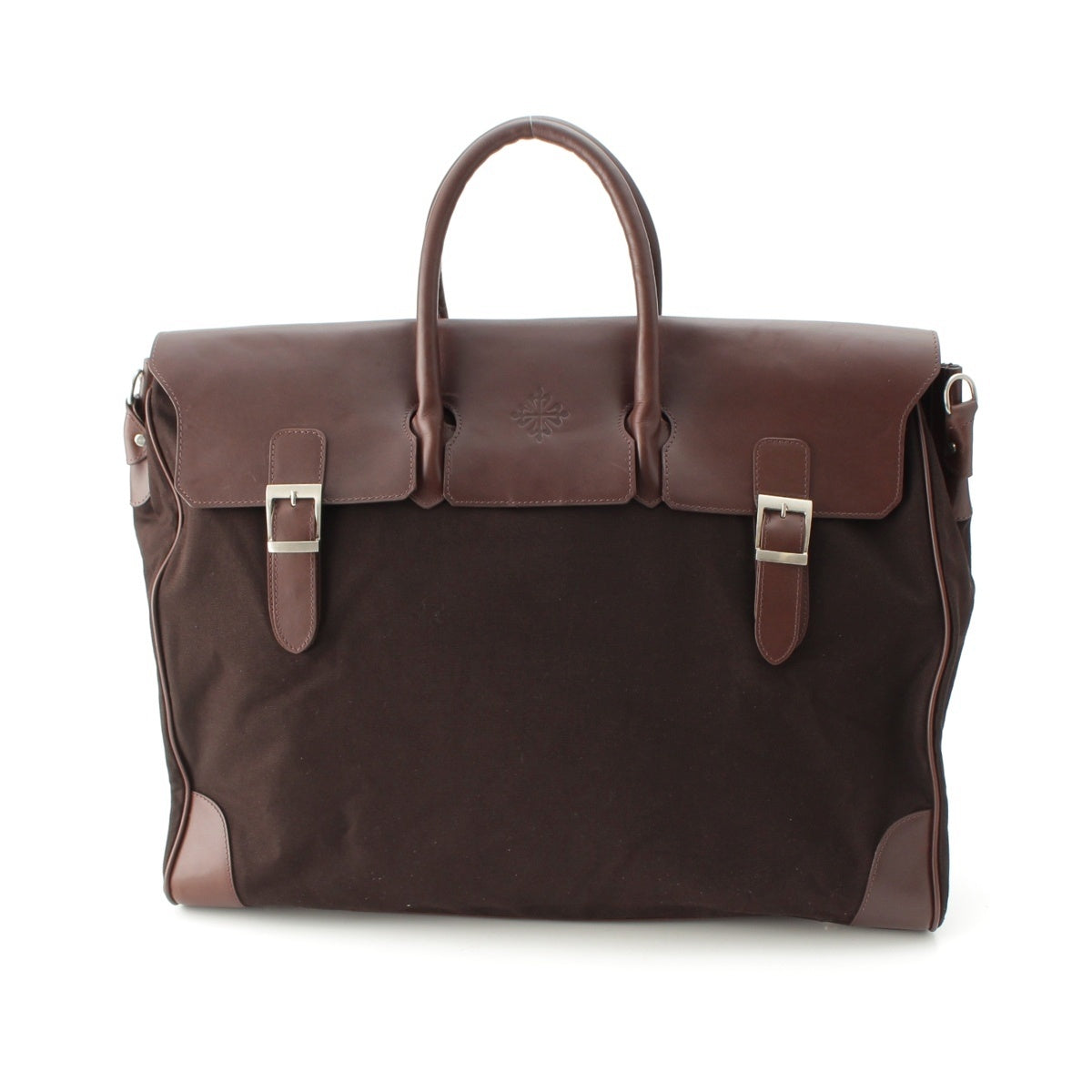 PATEK PHILIPPE Canvas leather 2WAY Handbag Shoulder Brown