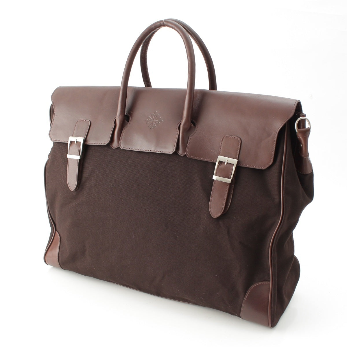PATEK PHILIPPE Canvas leather 2WAY Handbag Shoulder Brown