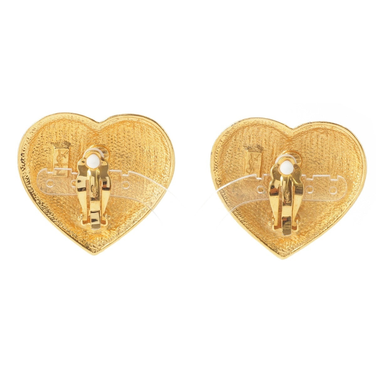SAINT LAURENT heart Earring vintage gold