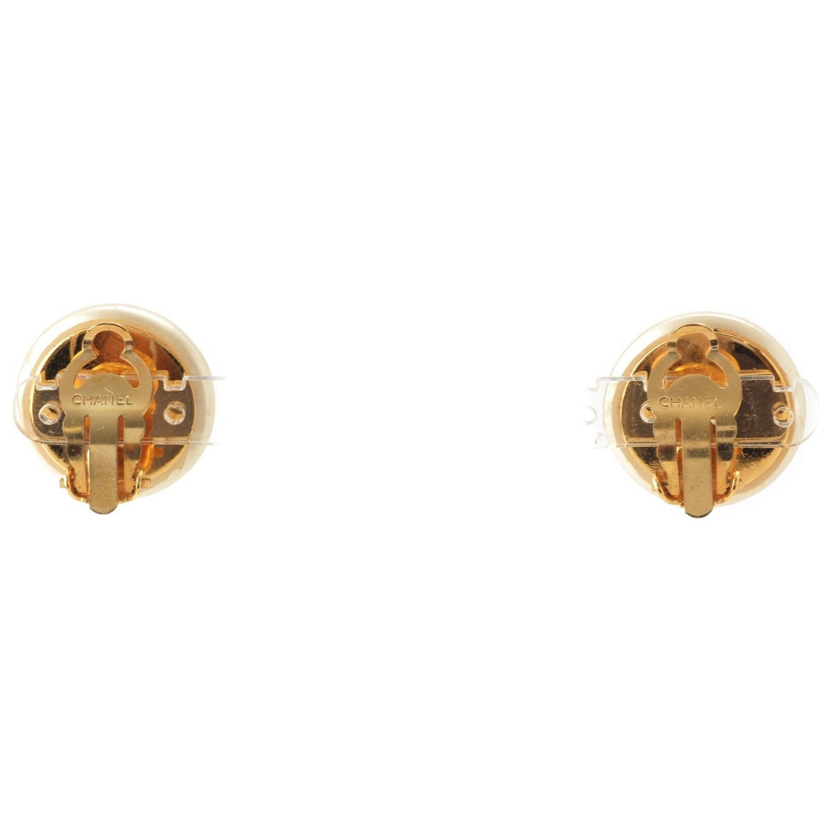 CHANEL COCO Mark Pearl Earring Accessories White gold