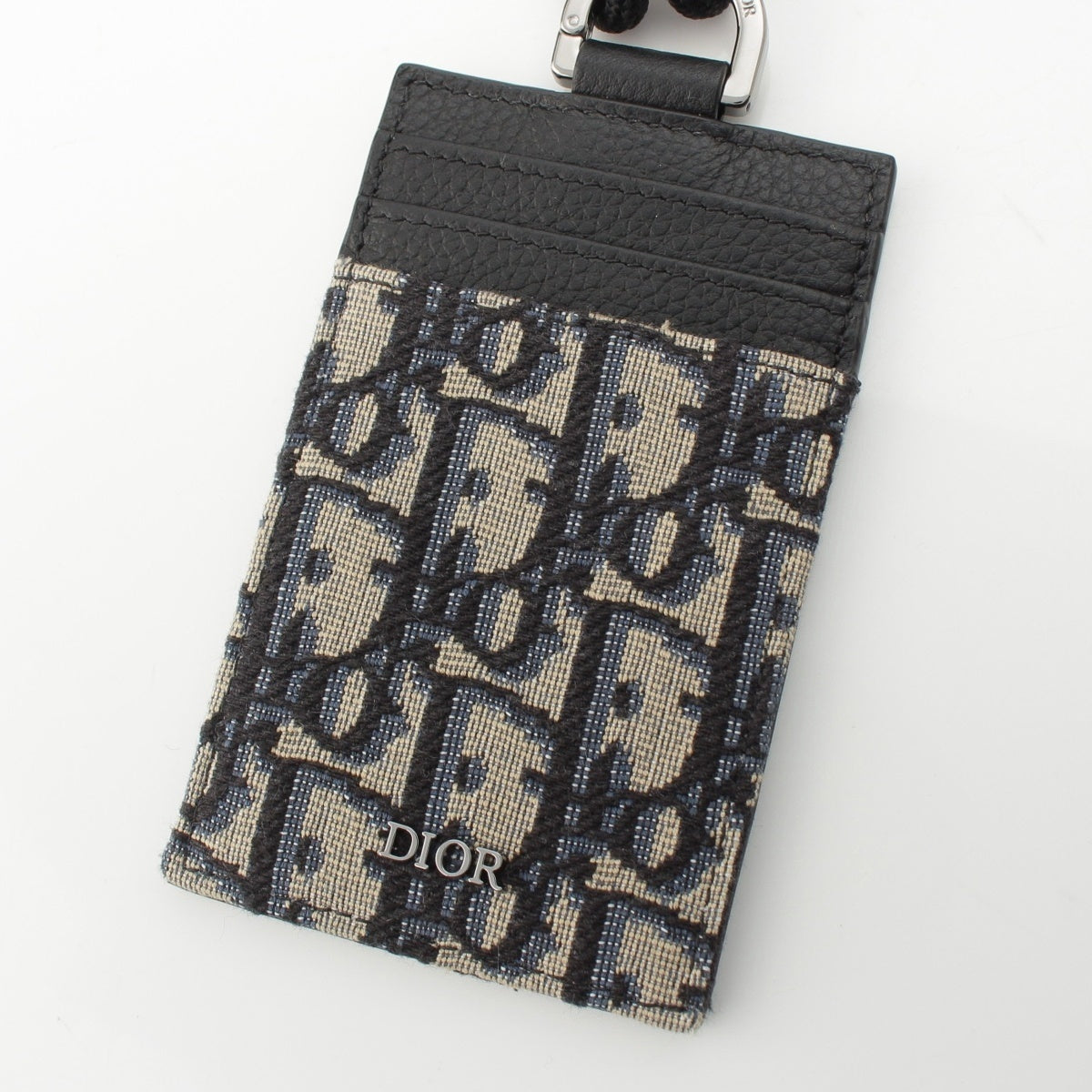 Dior Oblique Jacquard Strap Card Case Card holder Black series