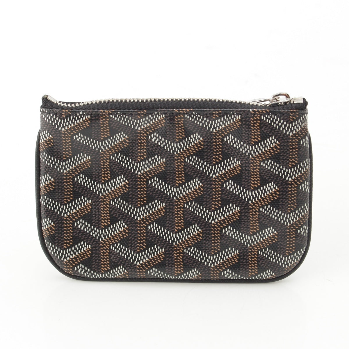 GOYARD Matignon Senano PVCx leather coin Key holder black