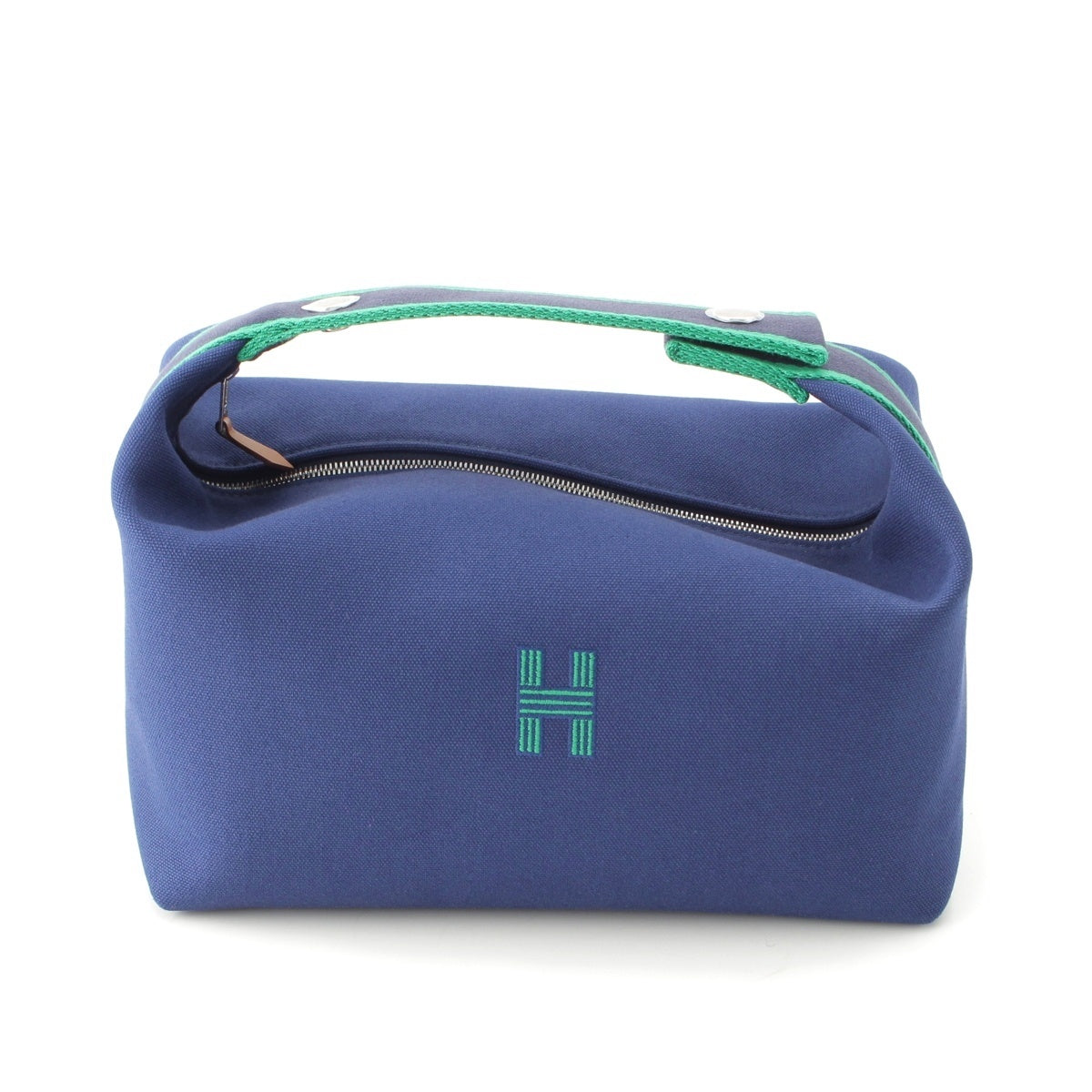 HERMES BRIDE ABLACK GM cotton Pouch Marin