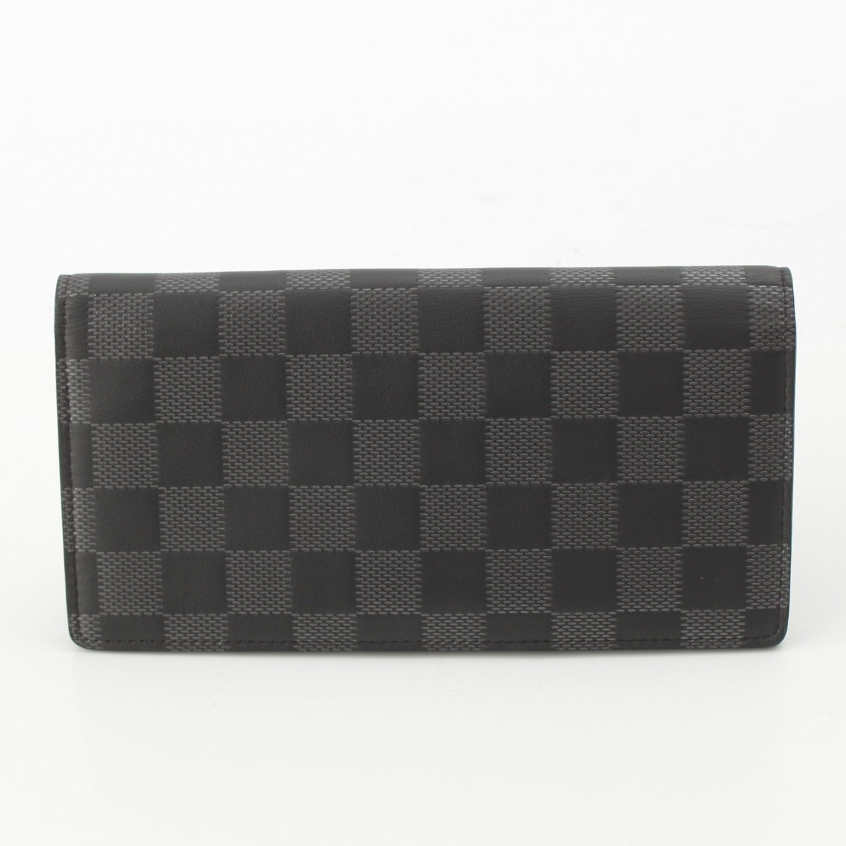 LOUIS VUITTON Portefeuille Plaza Damier Anfini Leather Purse Wallet N60195 RA1139 black