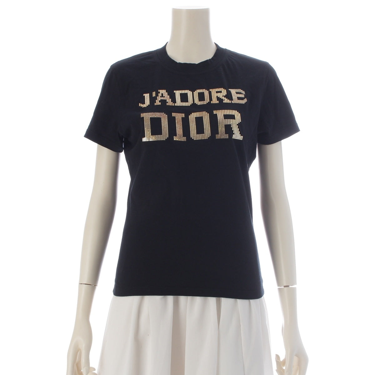 Dior J'ADORE Short sleeve T-shirt tops 3A16155021 black 40