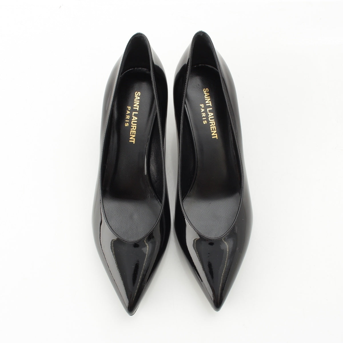 SAINT LAURENT KITTEN 50 patent Pointed toe pumps 351847 black 37 1/2