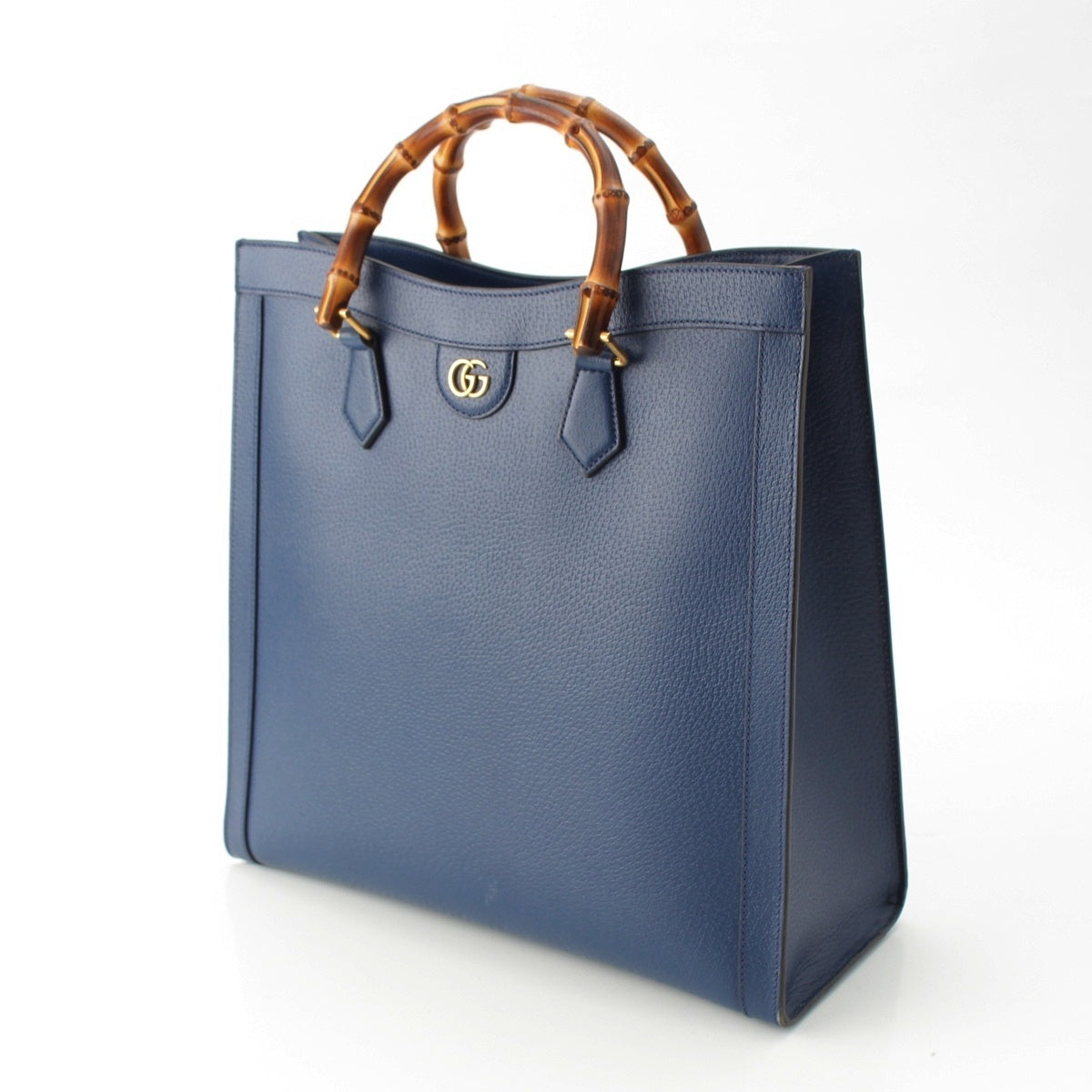 GUCCI Diana Bamboo handle 2WAY Handbag 703218 blue