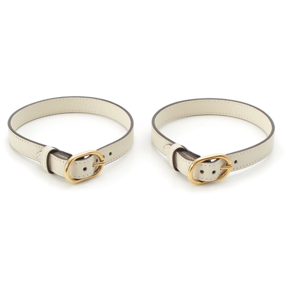 GUCCI leather Handle band for Diana Fashion accessories Handle retainer white