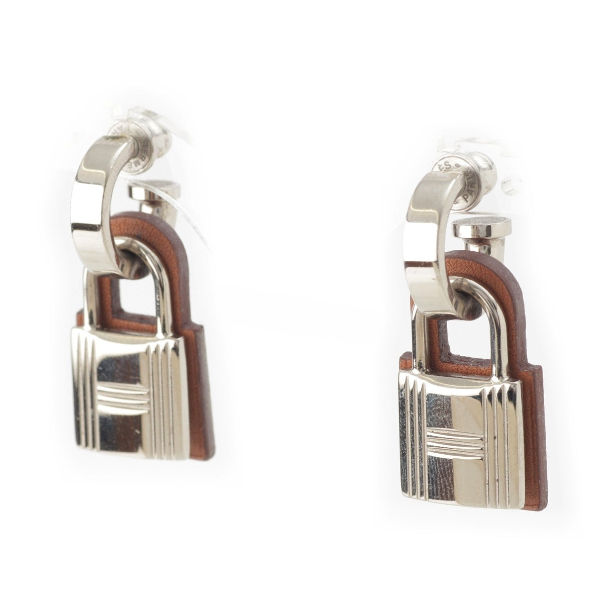 HERMES O'KELLY CADENAS Metal Swift Pierce Silver Gold Brown