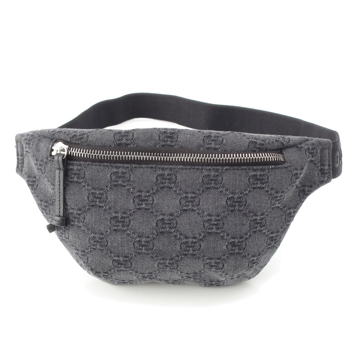 GUCCI GG denim Waist bag body bag 502095 gray