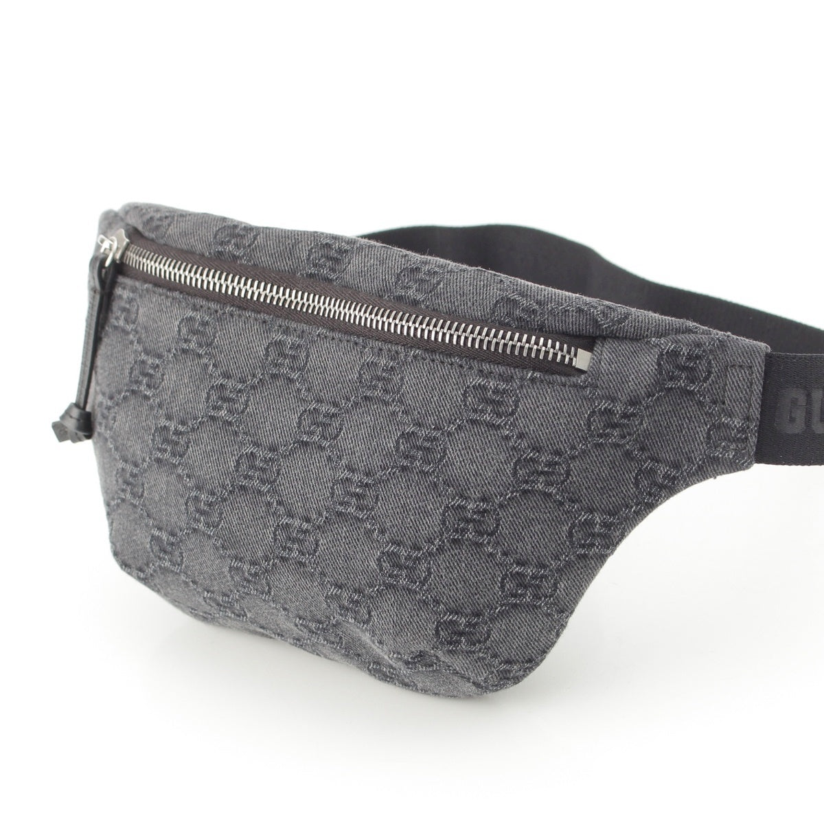 GUCCI GG denim Waist bag body bag 502095 gray