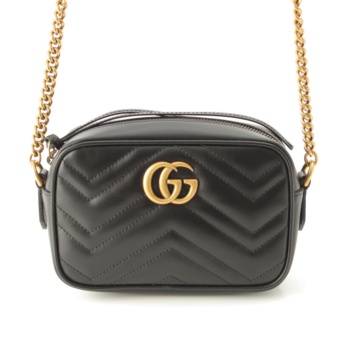 GUCCI GG Marmont leather Shoulder Bag 448065 black