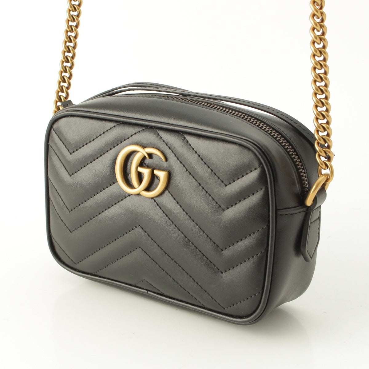 GUCCI GG Marmont leather Shoulder Bag 448065 black