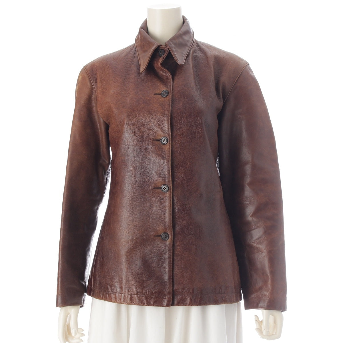 A.P.C. leather Jacket Brown M