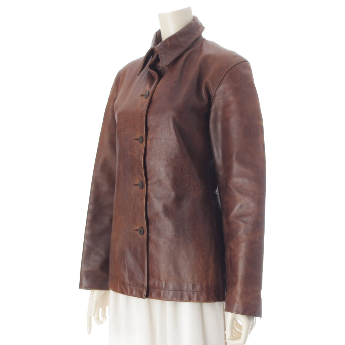 A.P.C. leather Jacket Brown M