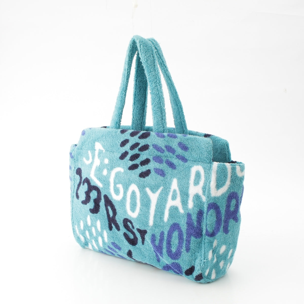 GOYARD Terry Eponge Bag Terry Eponge PM Pile ground Tote Bag TERRYEPMLTC11TC11P ブルーターコイズ
