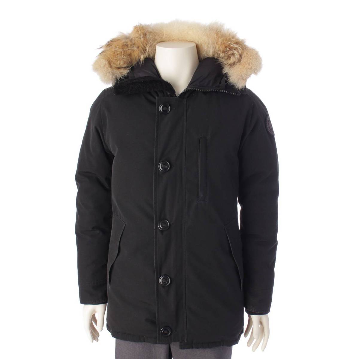 CANADA GOOSE メンズ JASPER PARKA ジャスパー ファー フード ダウンジャケット 3438JMB ブラック S (196406