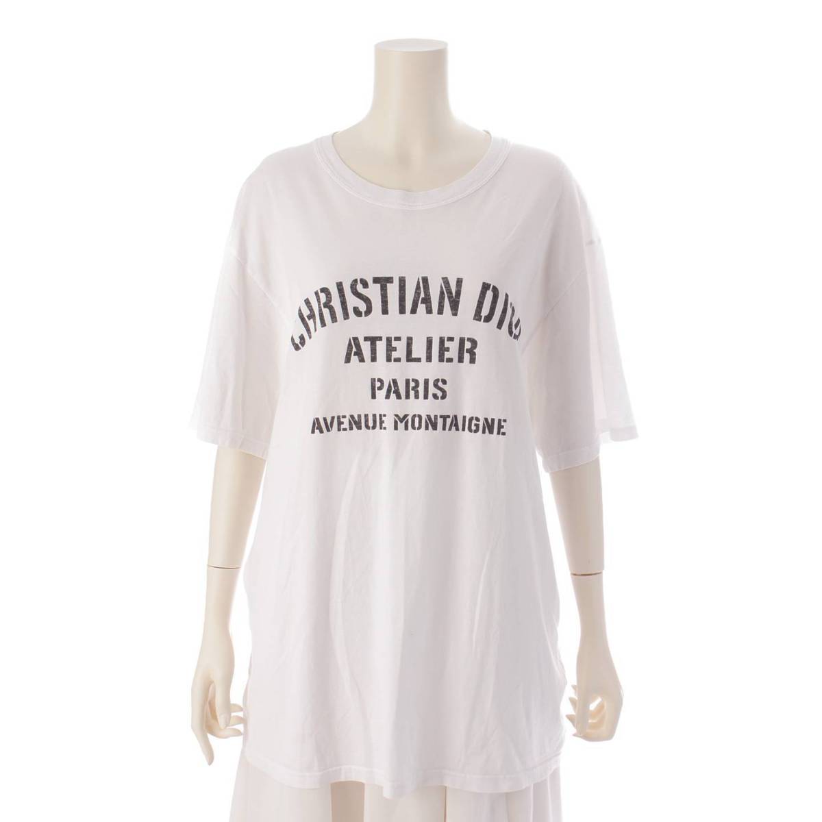 DIOR 21SS メンズ ATELIER アトリエ 半袖 ロゴ Tシャツ 043J615A0589 ホワイト XXL (195777