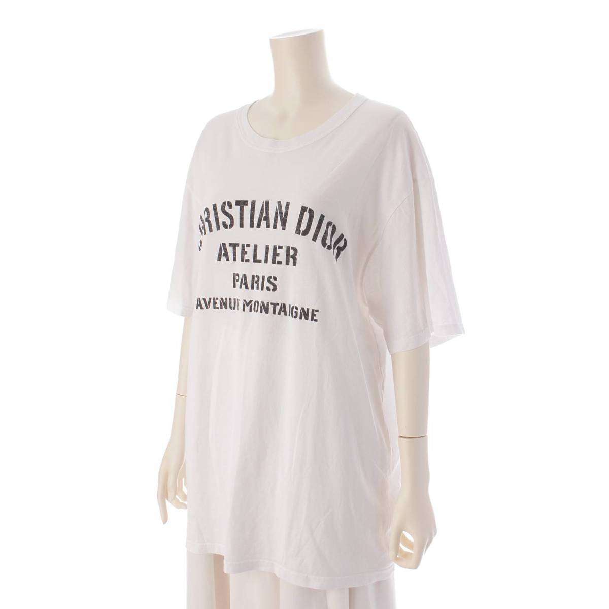 DIOR 21SS メンズ ATELIER アトリエ 半袖 ロゴ Tシャツ 043J615A0589 ホワイト XXL (195777