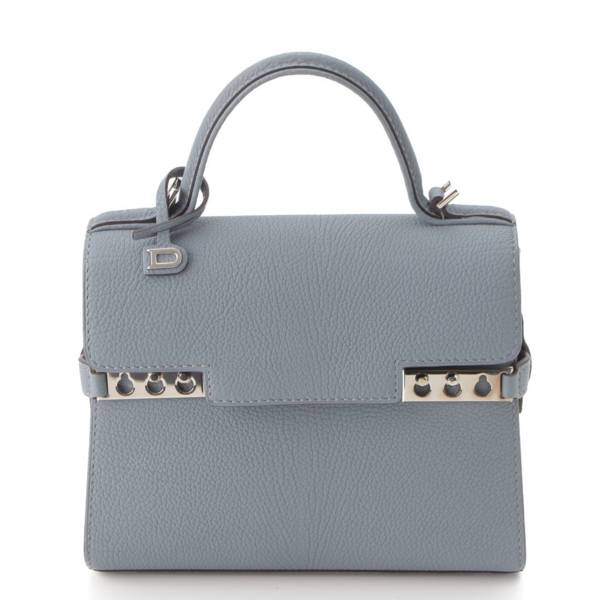 Delvaux タンペートスモール クリスピーカーフ 2wayハンドバッグ パシフィック (200587