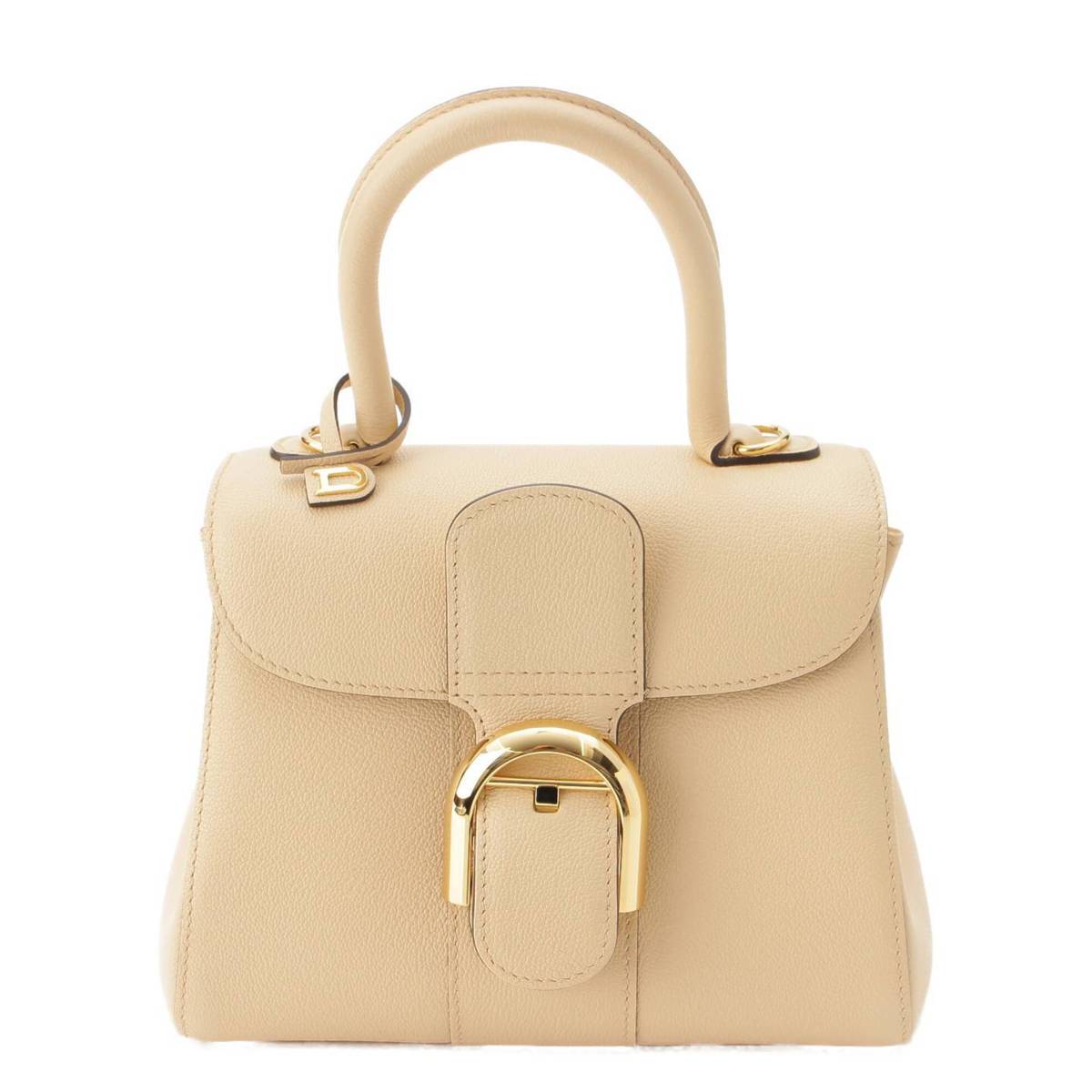 Delvaux ブリヨン ロデオカーフ ミニ 2way ハンドバッグ AA0406AAU022CDO デューン ベージュ (206139