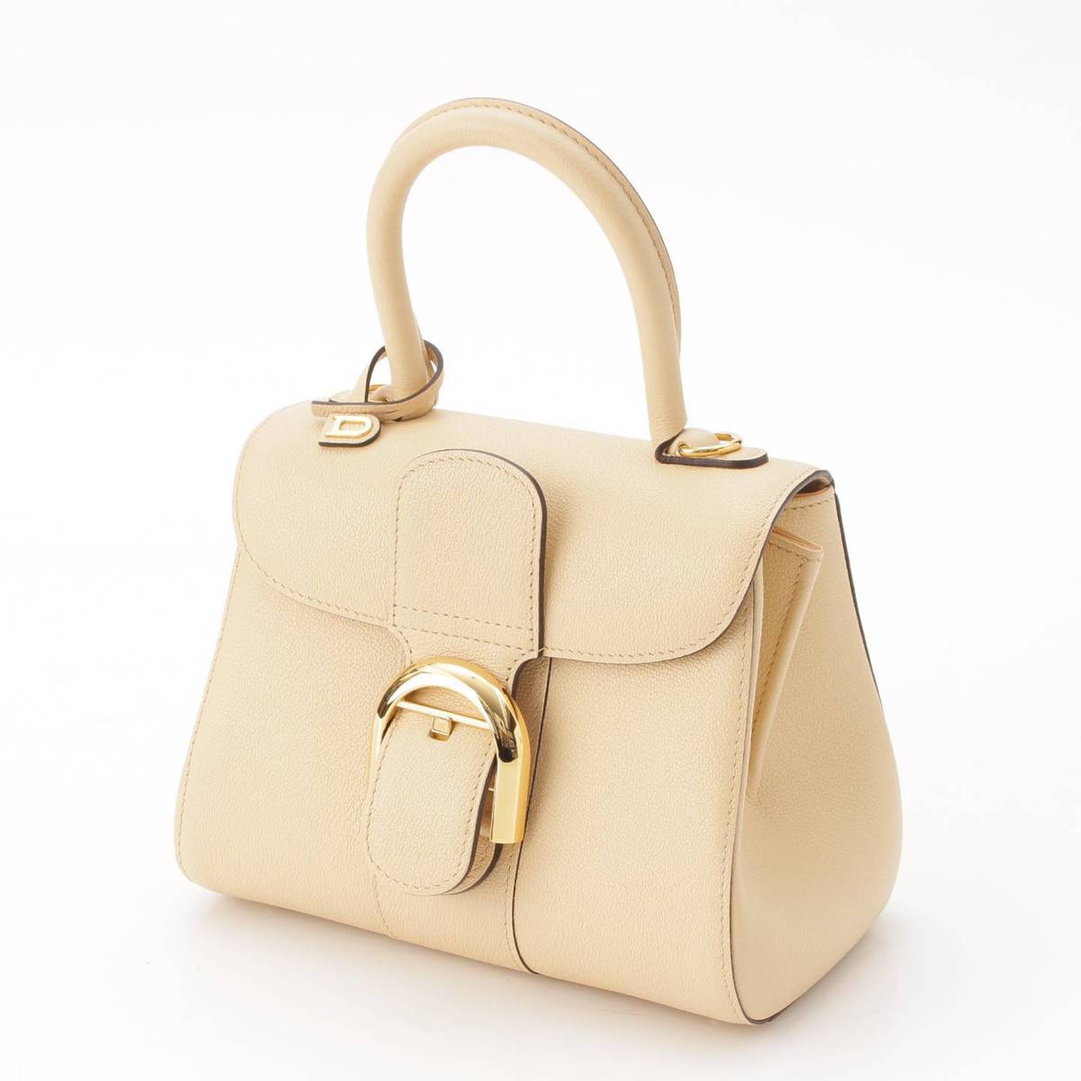 Delvaux ブリヨン ロデオカーフ ミニ 2way ハンドバッグ AA0406AAU022CDO デューン ベージュ (206139