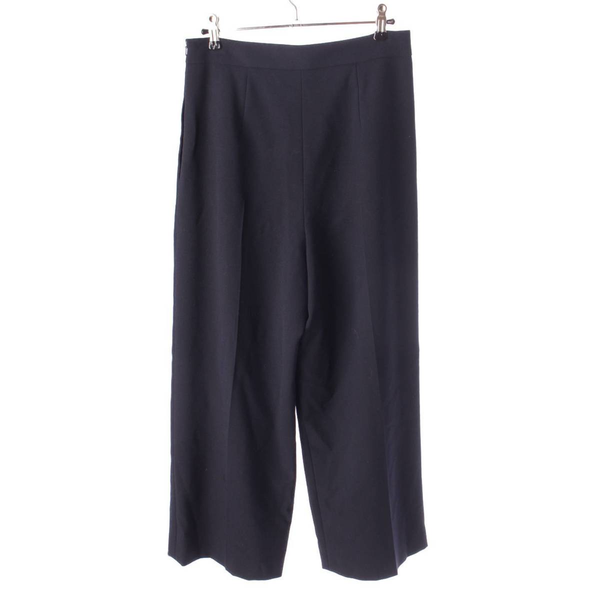 Foxey 22年 デルフィーヌ ワイドパンツ スラックス ボトムス 42659 ネイビー 40 (206287