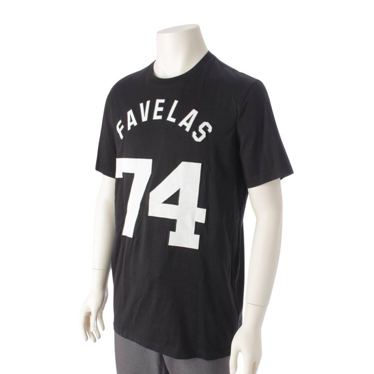 GIVENCHY リカルドティッシ期 14SS ナンバリング Tシャツ レザーパッチ FAVELAS ブラック XS (192833