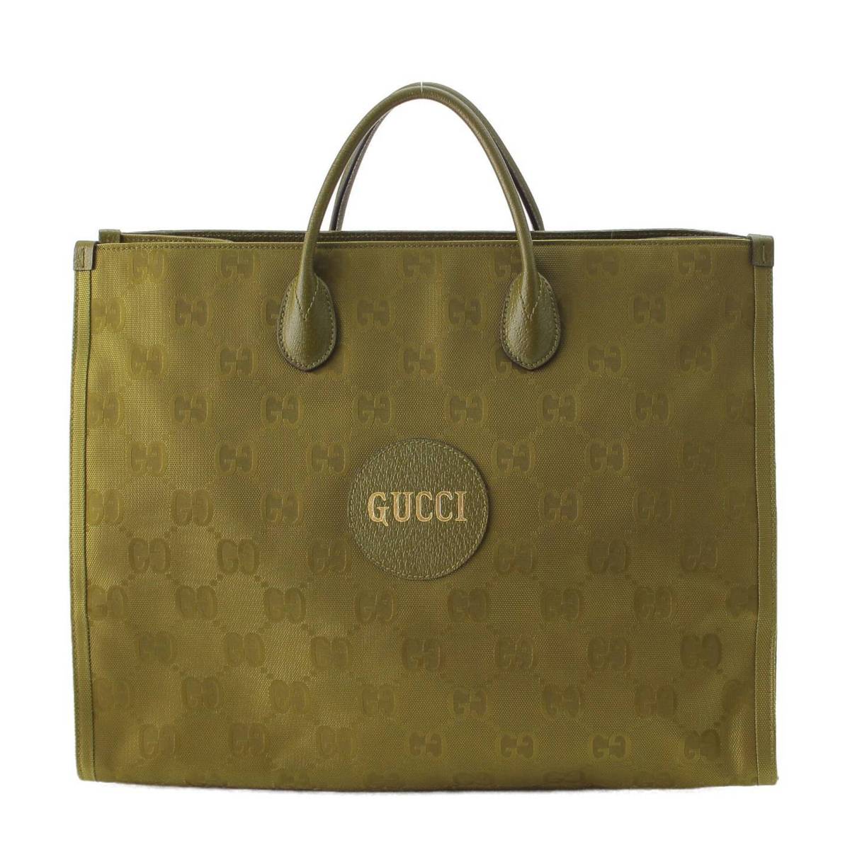 Gucci オフザグリッド GG柄 ロゴ 日本限定 トートバッグ 696042 フォレストグリーン (210305