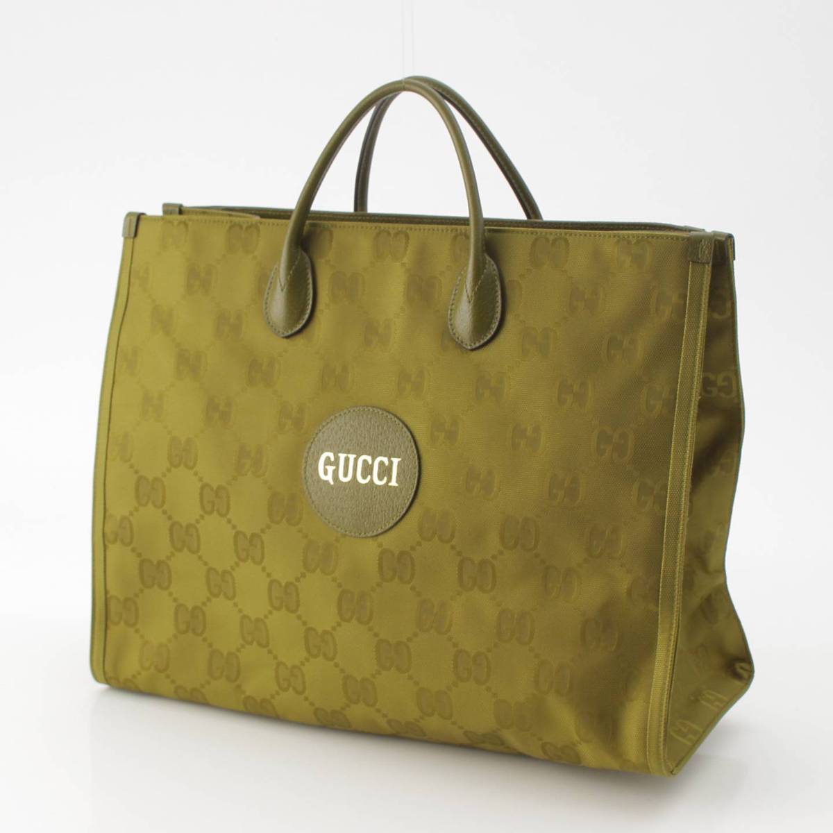 Gucci オフザグリッド GG柄 ロゴ 日本限定 トートバッグ 696042 フォレストグリーン (210305