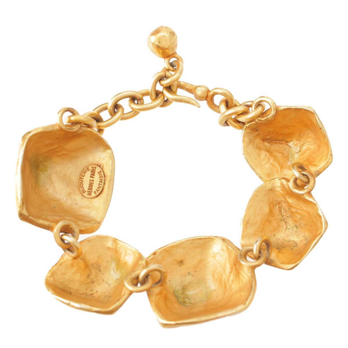 Hermes 70S VINTAGE Nugget Bracelet ヴィンテージ ナゲット ブレスレット ゴールド (191441