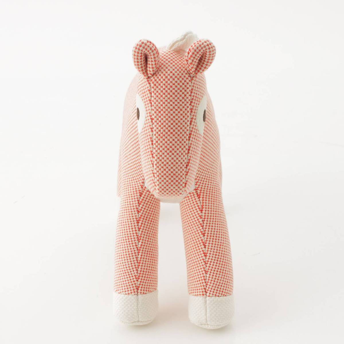 Hermes ベビー キッズ シュヴァル オレノ エポぺ 馬 ホース ぬいぐるみ H103521M レッド (191373