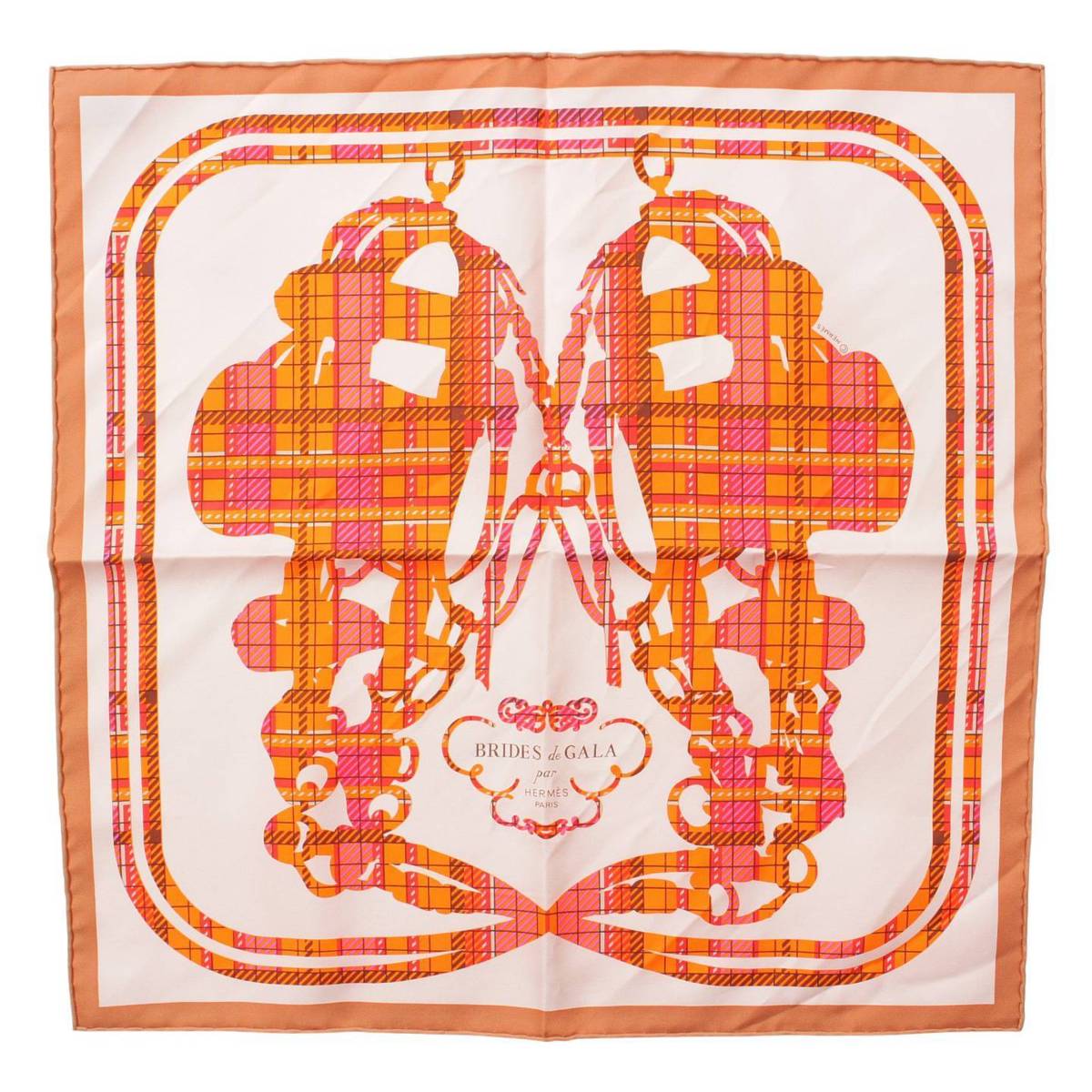 Hermes カレ45 BRIDES DE GALA TARTAN タータンチェック シルク スカーフ マルチカラー (206396