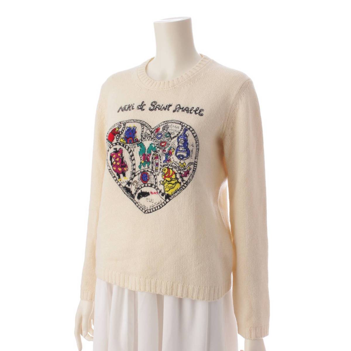 Christian Dior Niki de Saint Phalle コラボ カシミヤ ニット セーター アイボリー 36 (202135