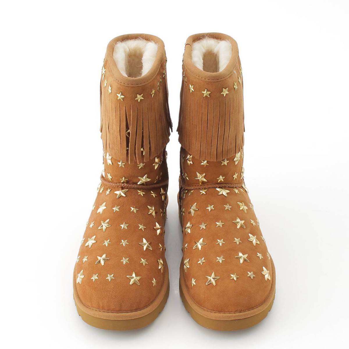 Jimmy Choo UGG アグ STARLIT スタースタッズ 星 ムートンブーツ ブーツ シューズ ベージュ US7 (211286