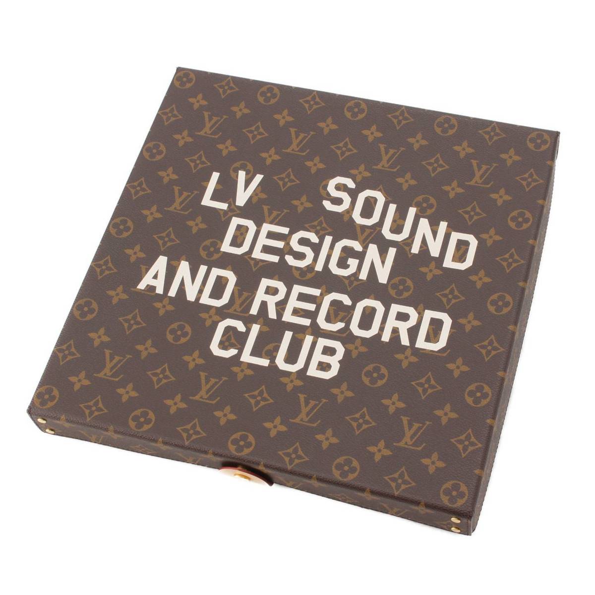 Louis Vuitton モノグラム ピザボックス レコードケース インテリア 雑貨 GI0634 ブラウン (208255