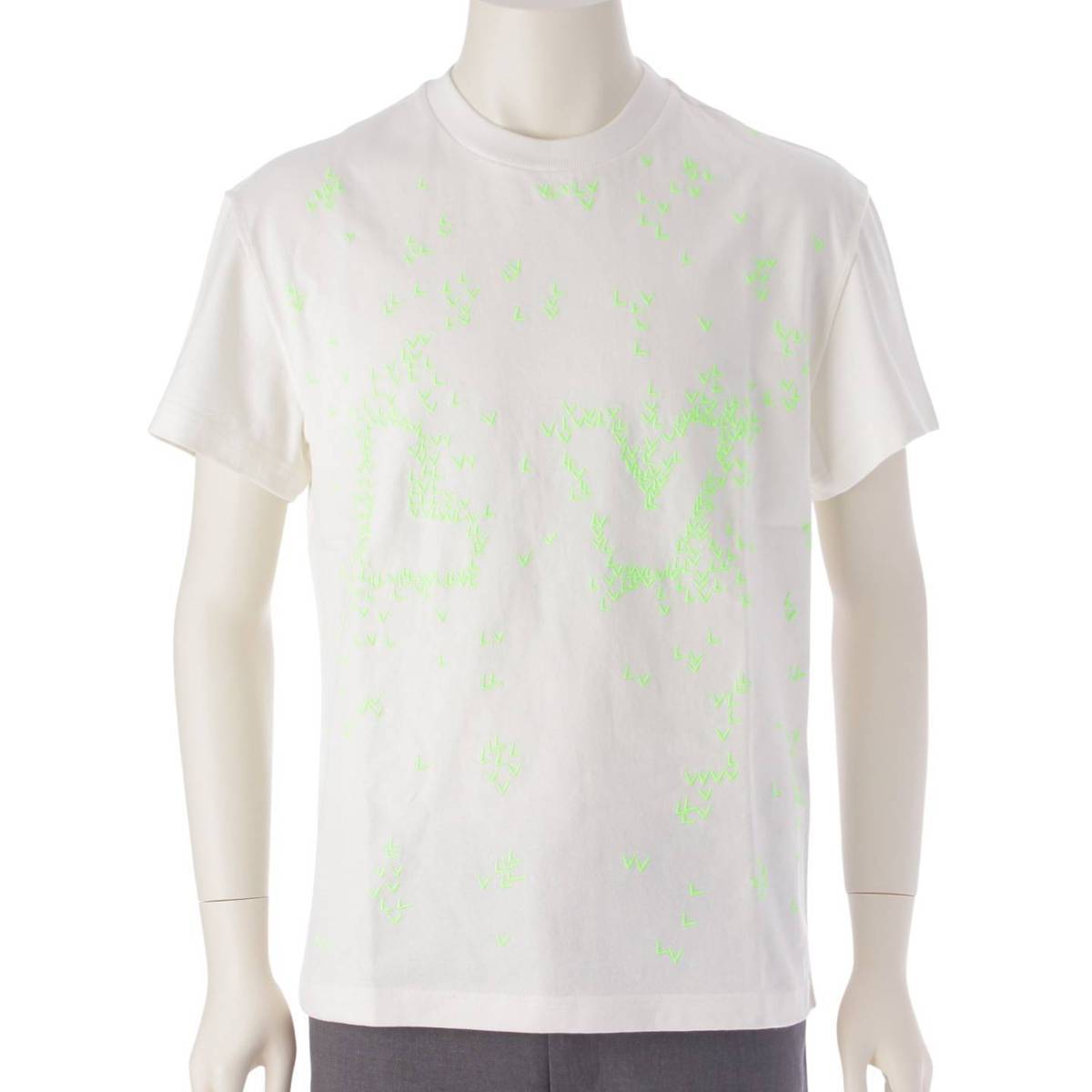 Louis Vuitton 22AW メンズ LVスプレッド ロゴ Tシャツ カットソー トップス HNY14X ホワイト XS (206389