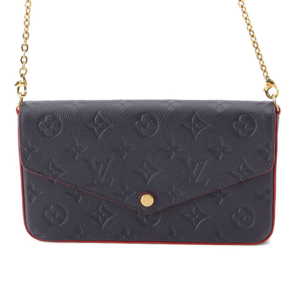 Louis Vuitton モノグラム アンプラント ポシェット フェリシー ショルダーバッグ M64099 ネイビー (205797