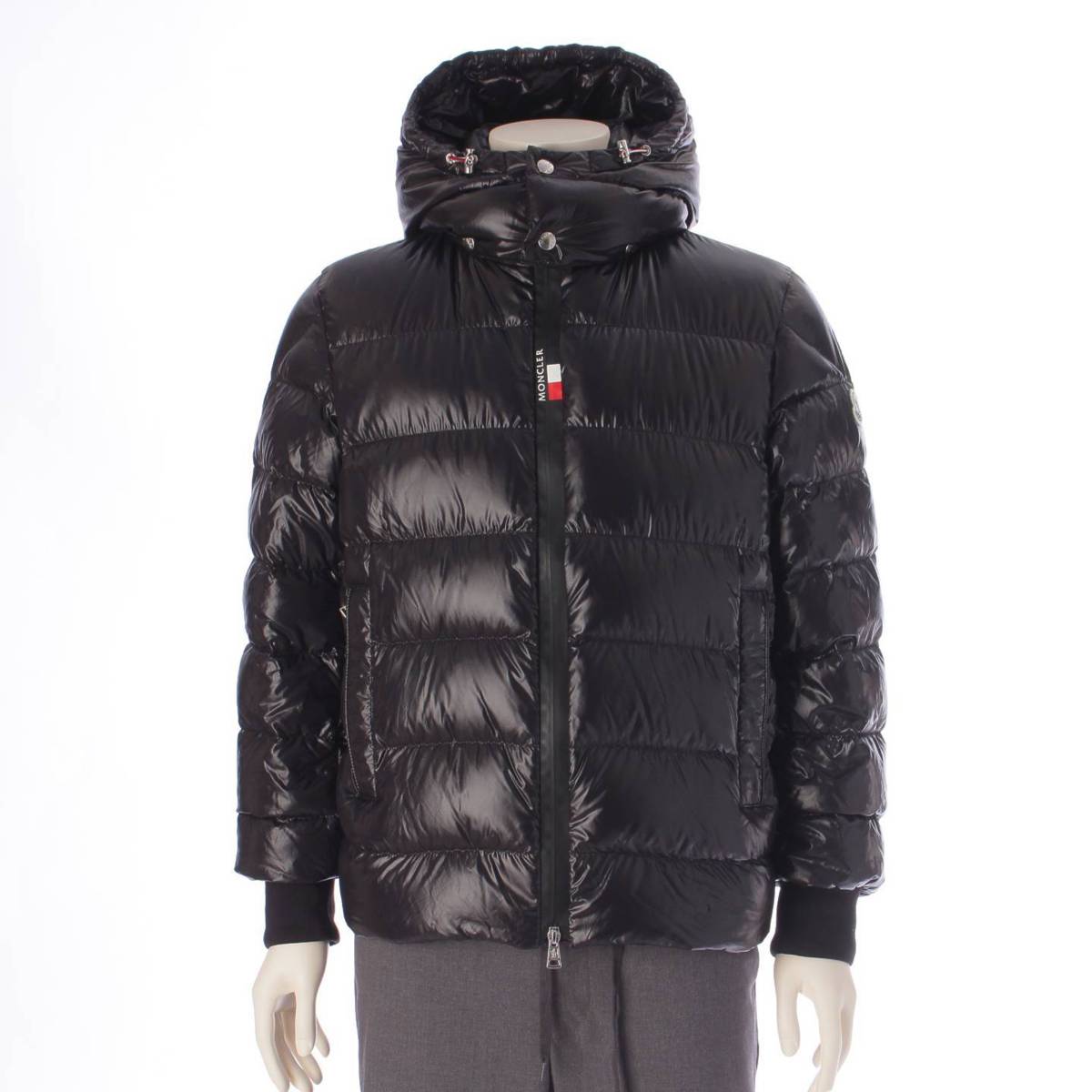 Moncler 21AW メンズ Cuvellier ロゴワッペン フード ダウンジャケット ブラック 1 (208870