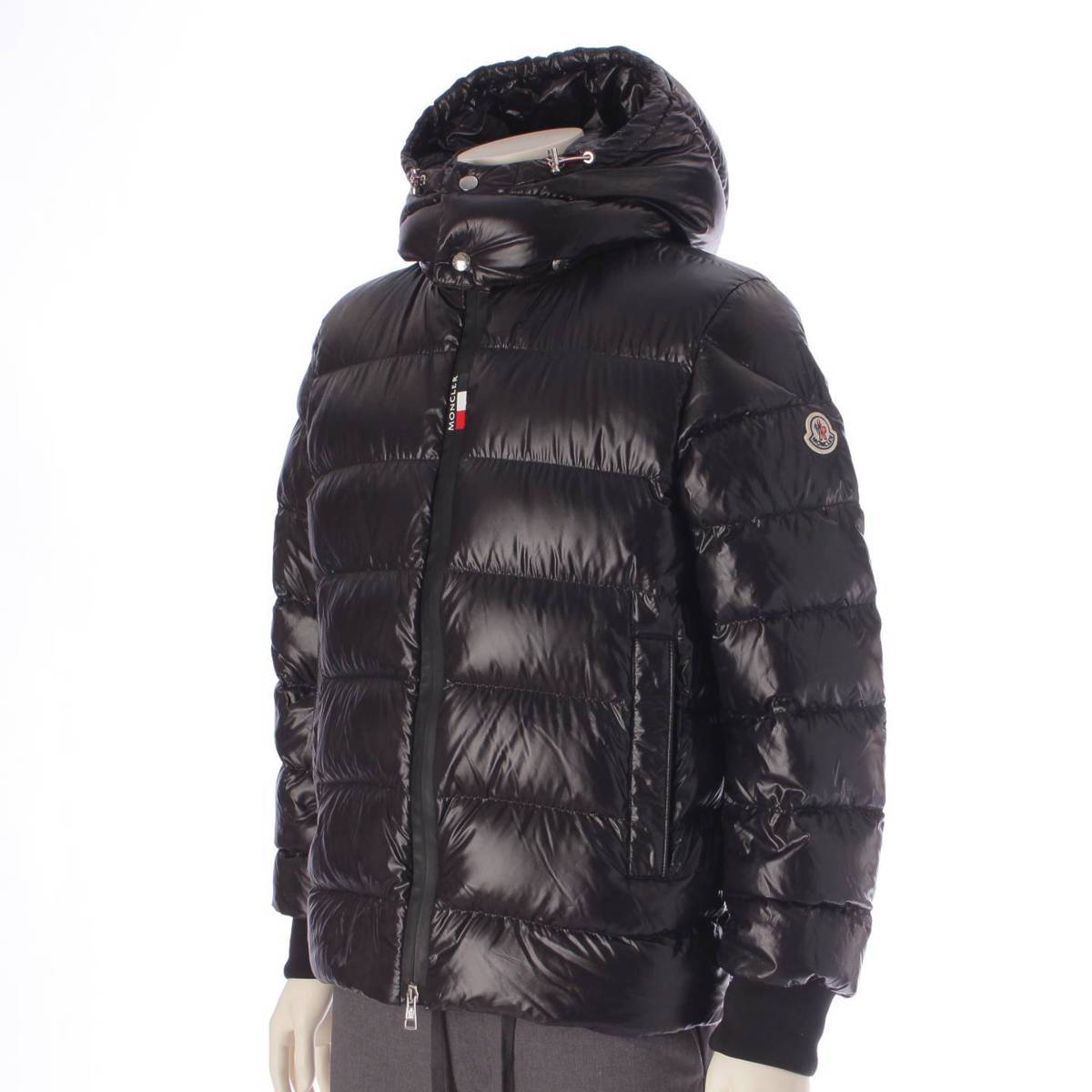 Moncler 21AW メンズ Cuvellier ロゴワッペン フード ダウンジャケット ブラック 1 (208870