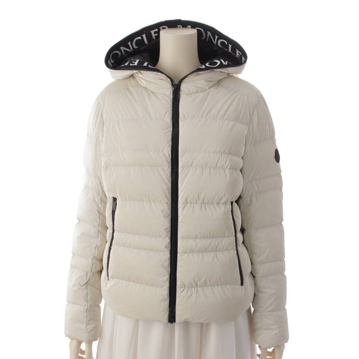 Moncler Tharon フード ダウンジャケット アウター 1A000 ホワイト 0 (189800