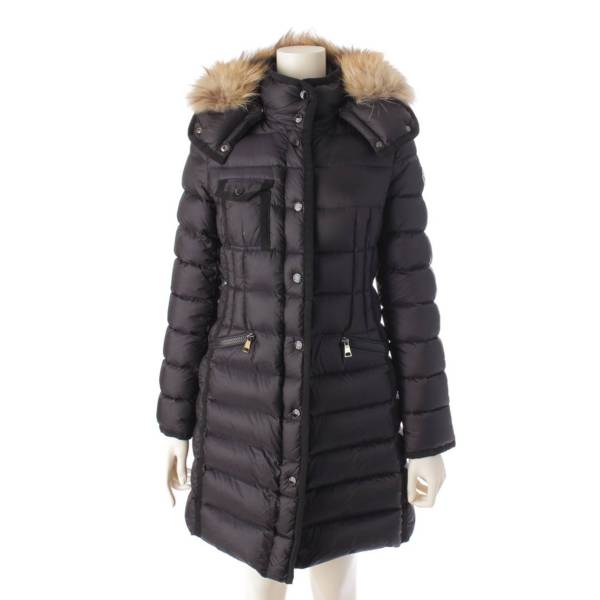 Moncler 17年 HERMIFUR エルミファー ダウンコート アウター 49900 ブラック 00 (197744